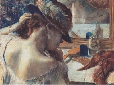 Before the Mirror by Edgar Degas